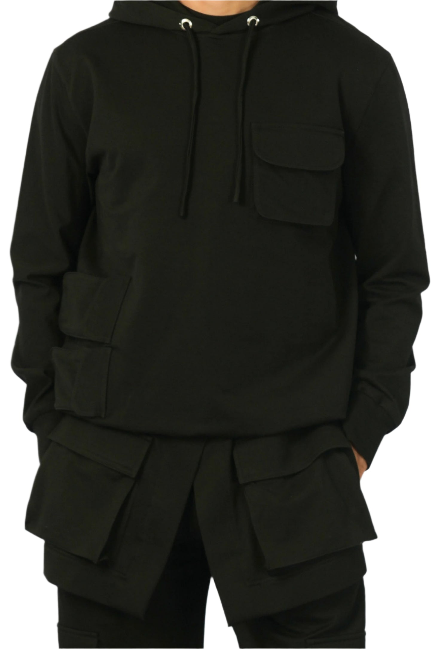 Black Hoodie with Pockets