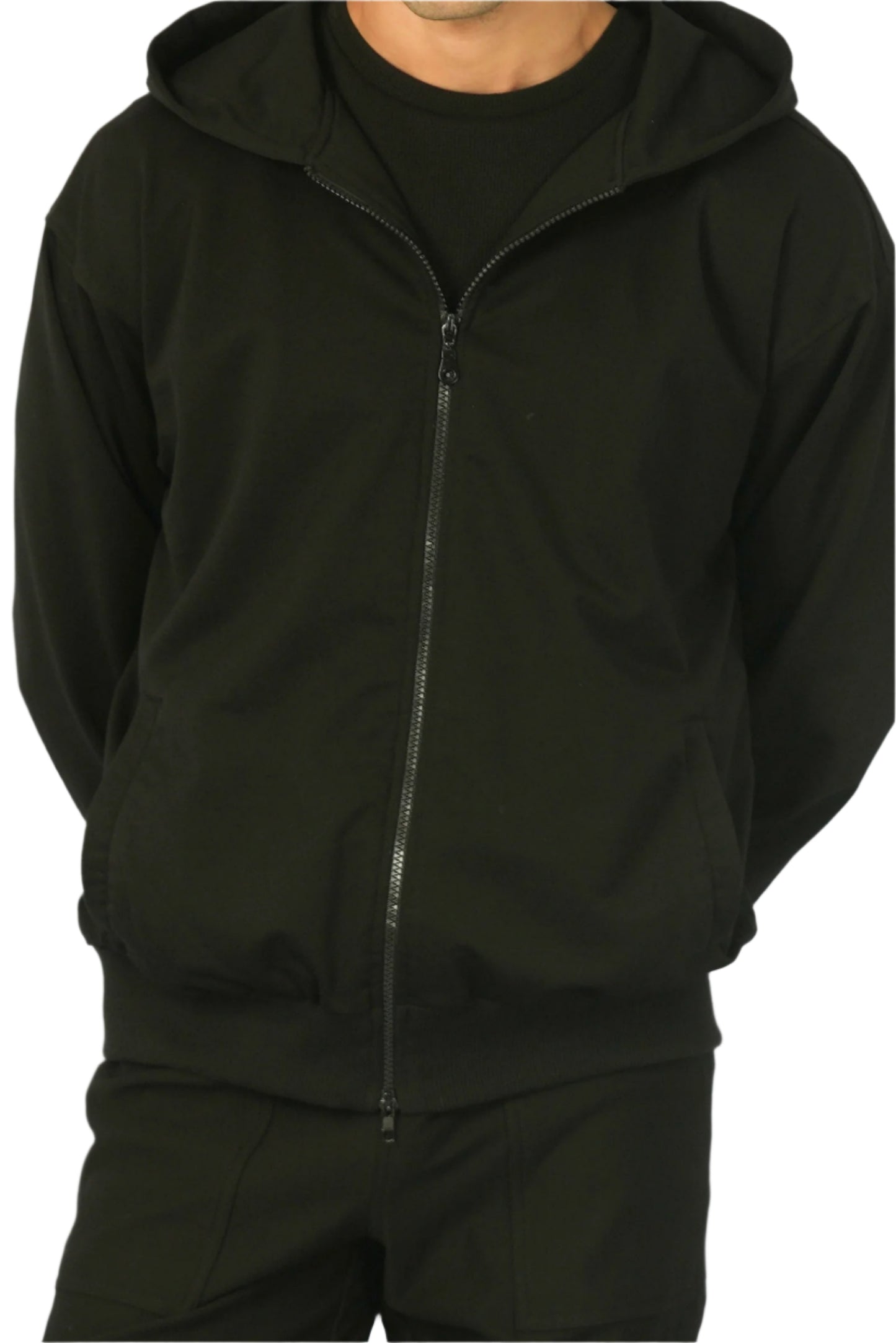 Black Full-Zip Hoodie
