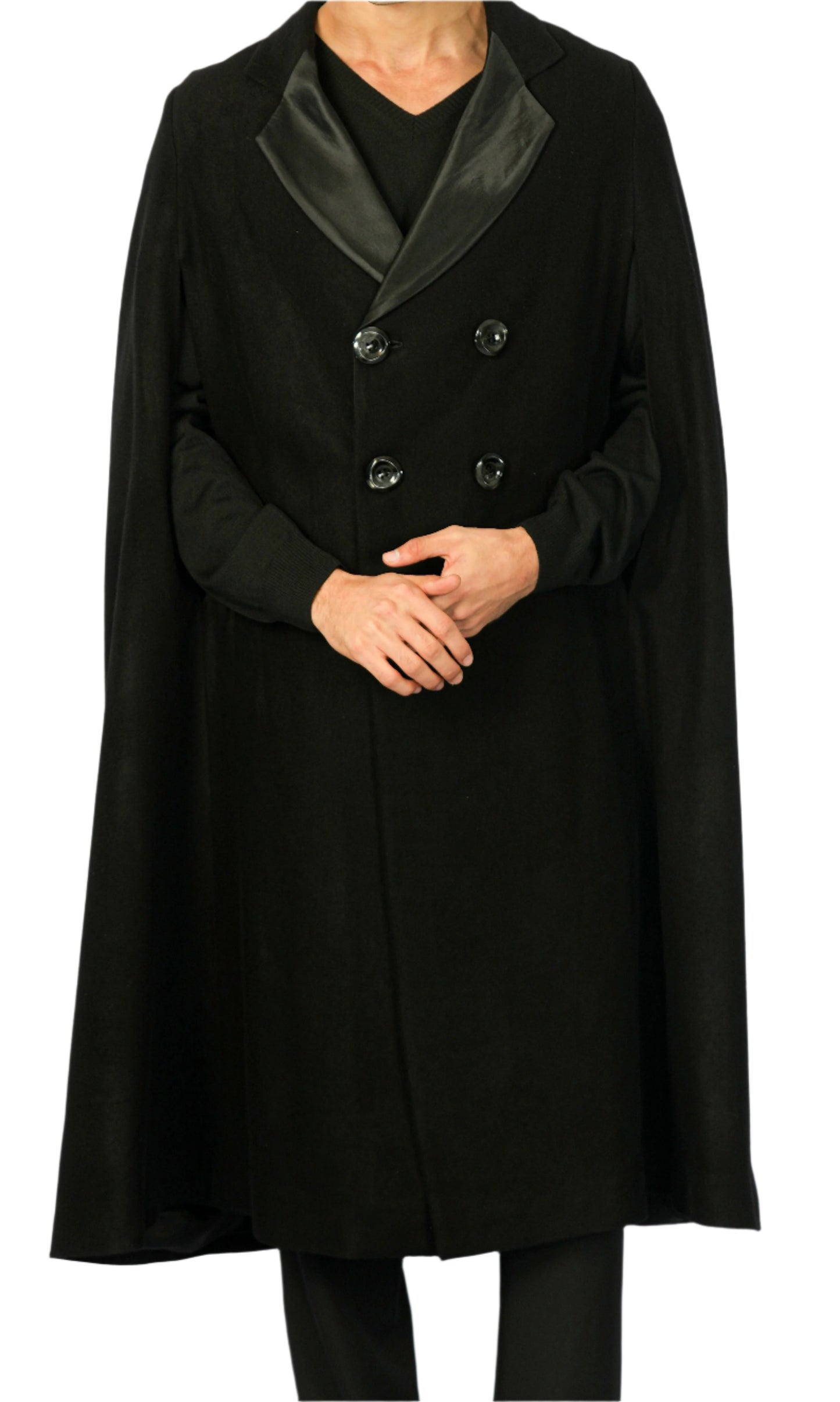 Black Cashmere Cape