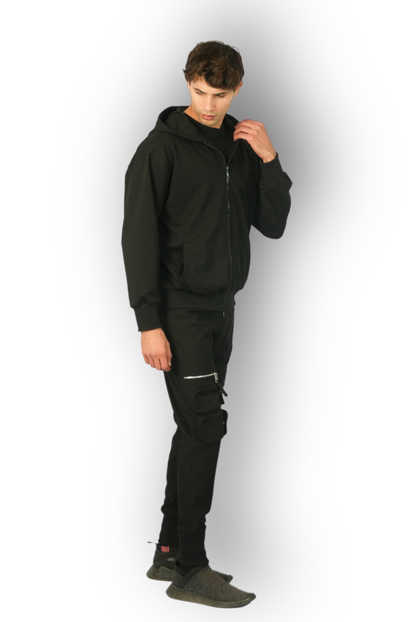 Black Full-Zip Hoodie