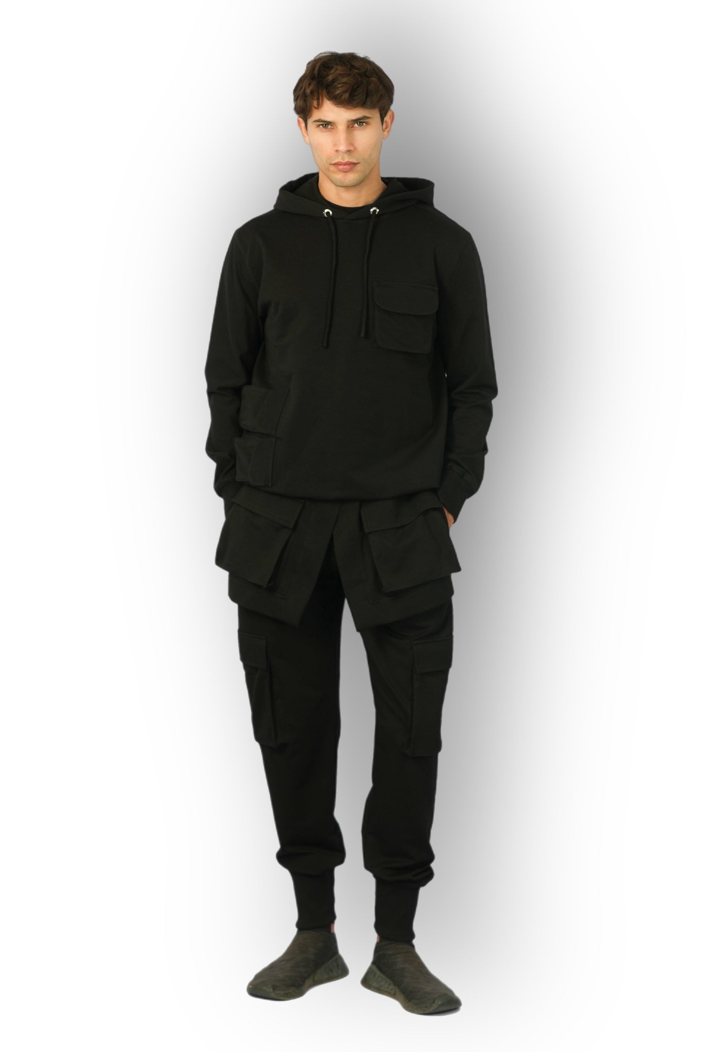 Black Hoodie with Pockets